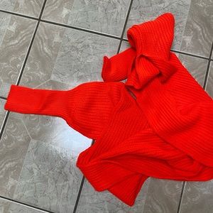 Multi way wrap sweater size 2x (16-20) color : fiesta